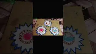 Saraswati Puja Decoration Paper Crafts Ideas #shortsvideo #papercrafts