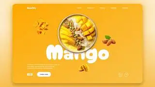 Satisfying Responsive Smoothie Bowl Landing Page | HTML CSS JavaScript