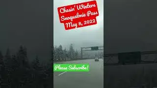 It is still snowing in Snoqualmie Washington State