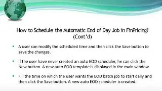 How to Run the End of Day (EOD) Batch Process in FinPricing?