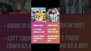 2 Champion in one photo #leomessi #leo #ash #pokemon #anime #argentina #2022 #1987