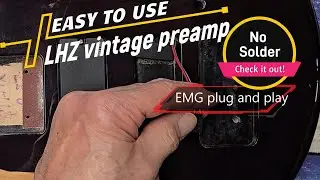 EMG plug & play install featuring the LHZ bass preamp!