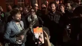 Punch Brothers final encores on Oak St. outise the Sheridan Opera House after 2 a.m. curfew, 6.22.25