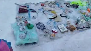 Барахолка у метро Удельная, Петербург, 24.01.2026