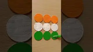 Great indian flag painting on coins 😱 | indian flag painting #art #trending #viral