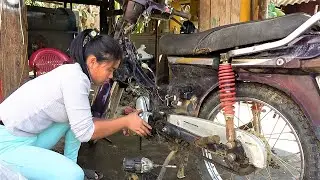 From Silent Scrap to Engine Roar: Genius Girl Revives a Forgotten Dream 100cc Motorbike