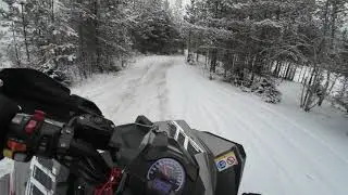 Scrambler 1000xp track riding in winter