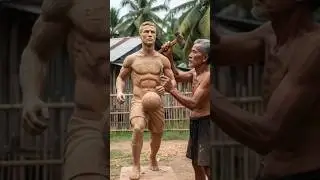 footballer Ronaldo amazing wood sculpture art 🔥 #shorts #viral #trending #ai