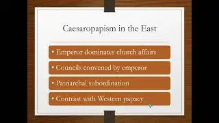 Supplemental Lecture - The Early Medieval Era (AD 600-900) - MSMN 133 Introducing Church History
