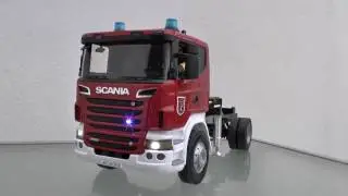 SCANIA l FIRE LADDER DLK 23/12 l SCANIA RC MODEL l FIRE TRUCK