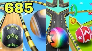 Going Balls - SpeedRun Challenge VS Action Balls, Rolling Ball,Circus Ball Run Walkthrough 685