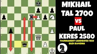 Paul Keres vs Mikhail Tal  |  Tournament Candidates 1959, Bled Slovenia km 20241020 1080p