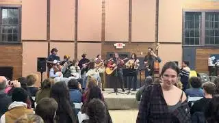 Asa&rsquo;s Beginning String Band class playing &ldquo;Red Rocking Chair&rdquo;