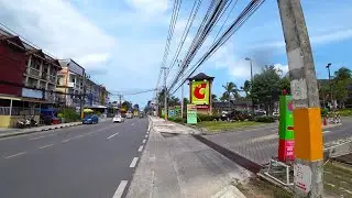 Koh Samui Virtual walking tour from Big C to Fisherman Village - Main road | Streets of Thailand