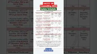 Update AACCC Counselling Schedule 2022 Extended Date