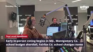 Early in-person voting in Md., MoCo school budget shortfall, school name change