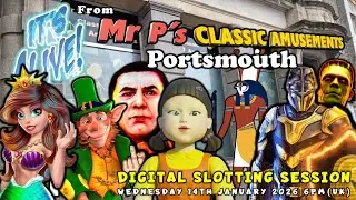 ● LIVE | FOBT Digital UK Slots Gambling Session | Mr P's Classic Amusements Portsmouth (Vert)