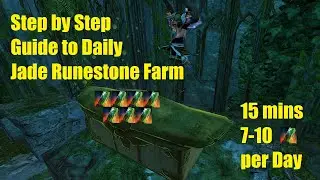 Guild Wars 2 End of Dragon Step by step guide to daily 15 min jade runestone farm