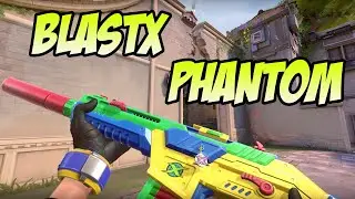 BLASTX PHANTOM SKIN GAMEPLAY (YELLOW) - VALORANT BLASTX SKINS