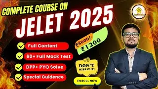 JELET 2025 Special Offer | Complete JELET Course 2025 | Join Us Today