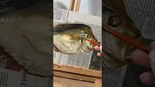 How to paint - #fish #newspaper #oilpainting #realistic #realism #3dart