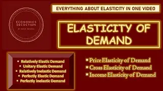 Elasticity of Demand: Price Elasticity, Income Elasticity, Cross Price Elasticity