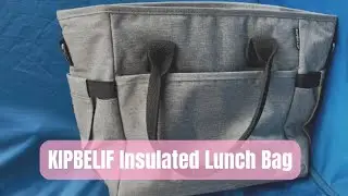 KIPBELIF Insulated Lunch Bags for Women - Large Tote Adult Lunch Box for Women with Shoulder Strap