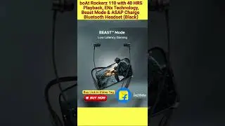 boAt Rockerz 110 with 40 HRS Playback, Beast Mode & ASAP Charge Bluetooth Headset (Black)