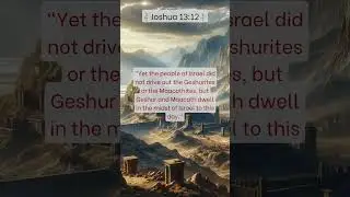 🕊️ Joshua 13:12 Explored: The Boundaries of Philistine Territory 🕊️
