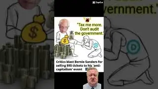 He's a crook, but they still fall for his bs #funny #hypocrites  #berniesanders #socialism