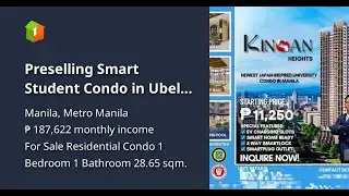 Preselling Smart Student Condo in Ubelt For Sale