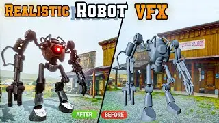 I Create Most Realistic Robot VFX Using Blender  || VFX Breakdown