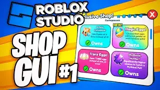 Roblox GUI f&uuml;r Robux Shop erstellen | Roblox Studio Tutorial deutsch