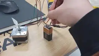Stepper motor battery