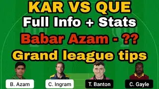 kar vs que dream11 prediction today | kar vs que dream11 prediction today match | #karvsque
