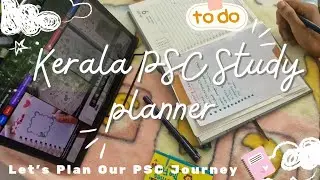 KERALA PSC STUDY PLANNER 📖 Let's Plan Our PSC Journey 🌿Exam Planner 🌿 Study Planner ✨️Study Journals
