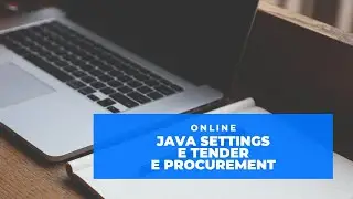 java settings for e tender and e procurement