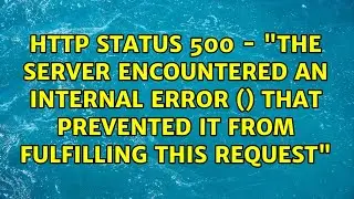 HTTP Status 500 - 