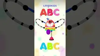 A, B, C, D! 🔤 Dance with Lingokids abd repeat! #abc #abcs #babybot #lingokids