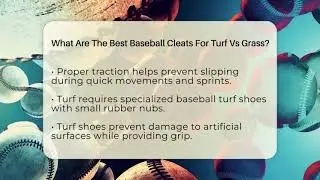 What Are The Best Baseball Cleats For Turf Vs Grass? - Baseball Equipment Hub