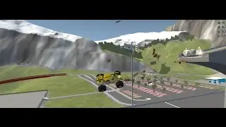 BeamNG.Drive AWESOME MONSTER TRUCK ON CAR JUMP ARENA!!!