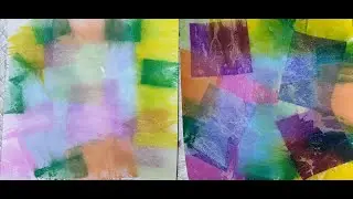 Bleeding crepe paper technique for an easy way to create backgrounds for any creation.