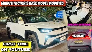 MARUTI VICTORIS VXI MODIFICATION WITH PRICE✅MARUTI VICTORIS CONNECTION TAILLIGHT😱VICTORIS INTERIOR