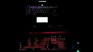 Alienware 15 (2015) Winamp Lightshow with Corsair K70 RGB Spectrograph