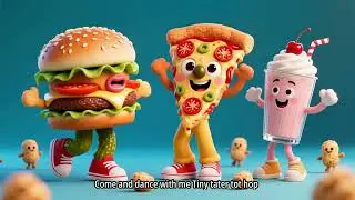 Burger and Pizza Dance Video for Kids | Fun Brain Break.#trending #cute #abc #fun #funny #comedy 