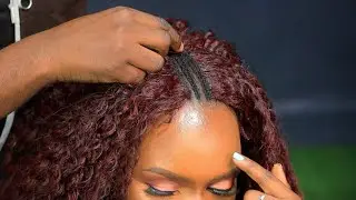2 In 1 Easy Middle Part Sew-In Curly Weave Install No Leave Out Tutorial.