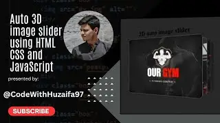 How to make auto 3D image slider using HTML CSS and Js | 3D image slider | JavaScript project