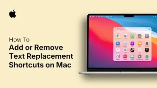 Как добавить или удалить сочетания клавиш для замены текста на Mac
