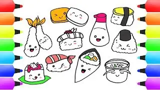EASY SUSHI DRAWINGS for KIDS: You Would Never EAT These Sushi Rolls!