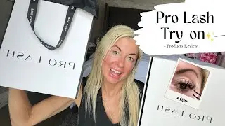 Pro Lash Try On and Review - Easy and Fast, (DIY), Under Eye Lash Extensions - professional look